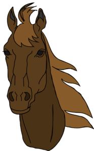 Brown Cartoon Horse Clip Art